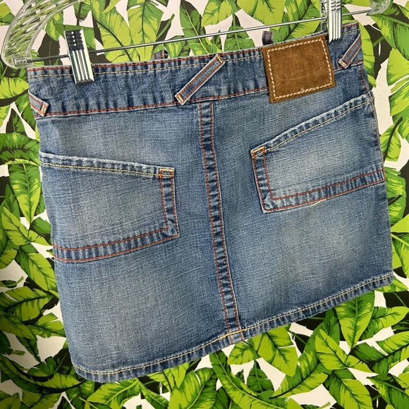 Vintage Y2K Von Dutch Micro Mini Skirt 🔥 Iconic Designer Denim - USA Made - Picture 3 of 10